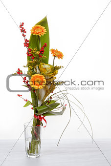 fresh bouquet from orange gerbers