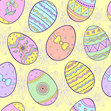  seamless pattern with  easter eggs