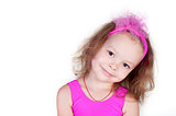 Portrait of cute smiling little girl 