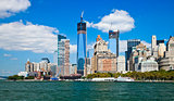 New York City Downtown w the Freedom tower