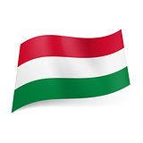 State flag of Hungary. 
