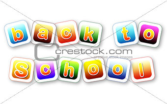 back to school color letters