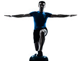 man exercising workout fitness posture