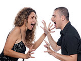Couple Portrait dispute screaming