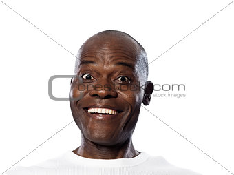 Portrait of surprised smiling man