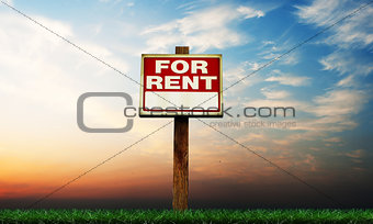 for rent sign 