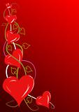 Valentines Hearts Illustration
