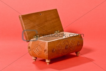 wooden casket 