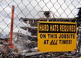 "Hard hats required"