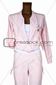 Female pink tracksuit