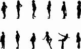 pregnant women silhouettes