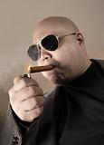 Smoking mobster