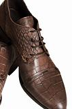 Man's brown boot
