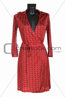 Female red dress