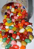Close Up Of Jelly Beans In A Can