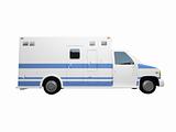 AmbulanceUS isolated side view