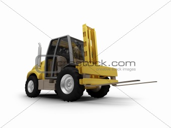 BigFork isolated heavy machine front view 01