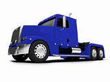 Bigtruck isolated blue front view