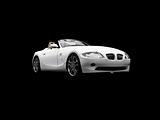 isolated white car front view 05