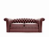 Royal furniture isolated front view