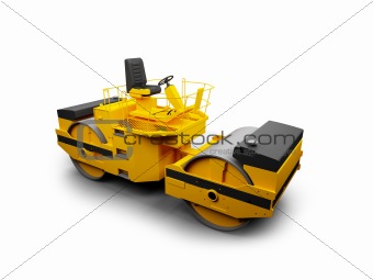 isolated heavy machine front view 01