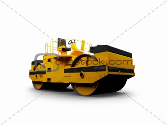 isolated heavy machine front view 02