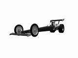 Dragster isolated front view 02