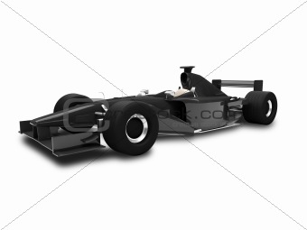 isolated speed car front view 02