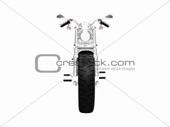 isolated motorcycle front view 03