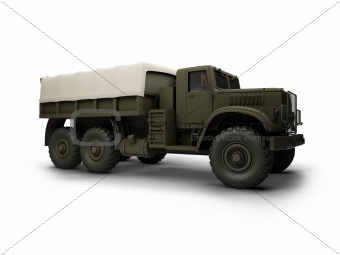 isolated big car front view 04