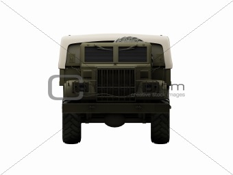 isolated big car front view 06