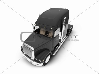 Monstertruck isolated black front view 