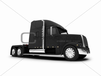 Monstertruck isolated black front view 