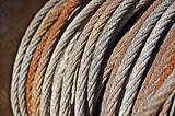 Old steel cable