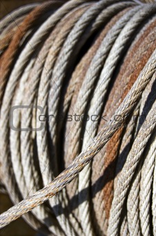 Old steel cable