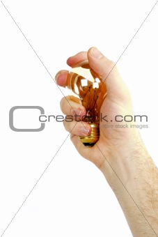 Hand with Light Bulb