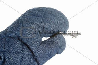 Oven Mitt with Key