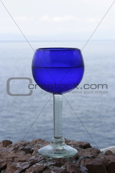 Blue Water Goblet