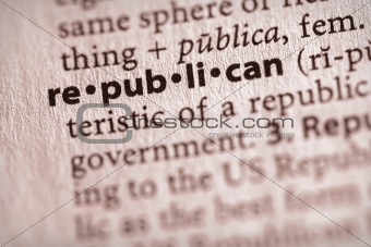 Dictionary Series - Politics: republican