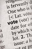 Dictionary Series - Politics: vote