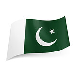 State flag of Pakistan.