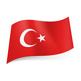 State flag of Turkey.