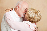Senior Couple - Romantic Kiss