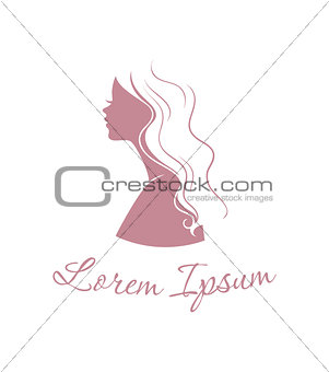 Beautiful woman logo