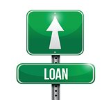 loan road sign illustration design