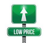 low price road sign illustration design