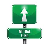 mutual fund road sign illustration design