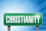 christianity religious road sign banner