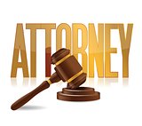attorney at law sign illustration design