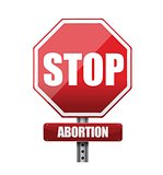 stop abortion illustration design